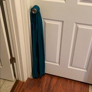 Beautiful teal patterned scarf
